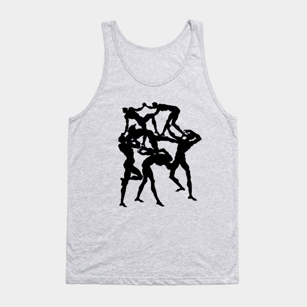 Six Acrobats Tank Top by Rough-Cut Head